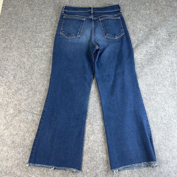 Rag & Bone Jeans Womens 30 Justine High-rise Cropped Flare-leg Jeans In Gem - Picture 7 of 10